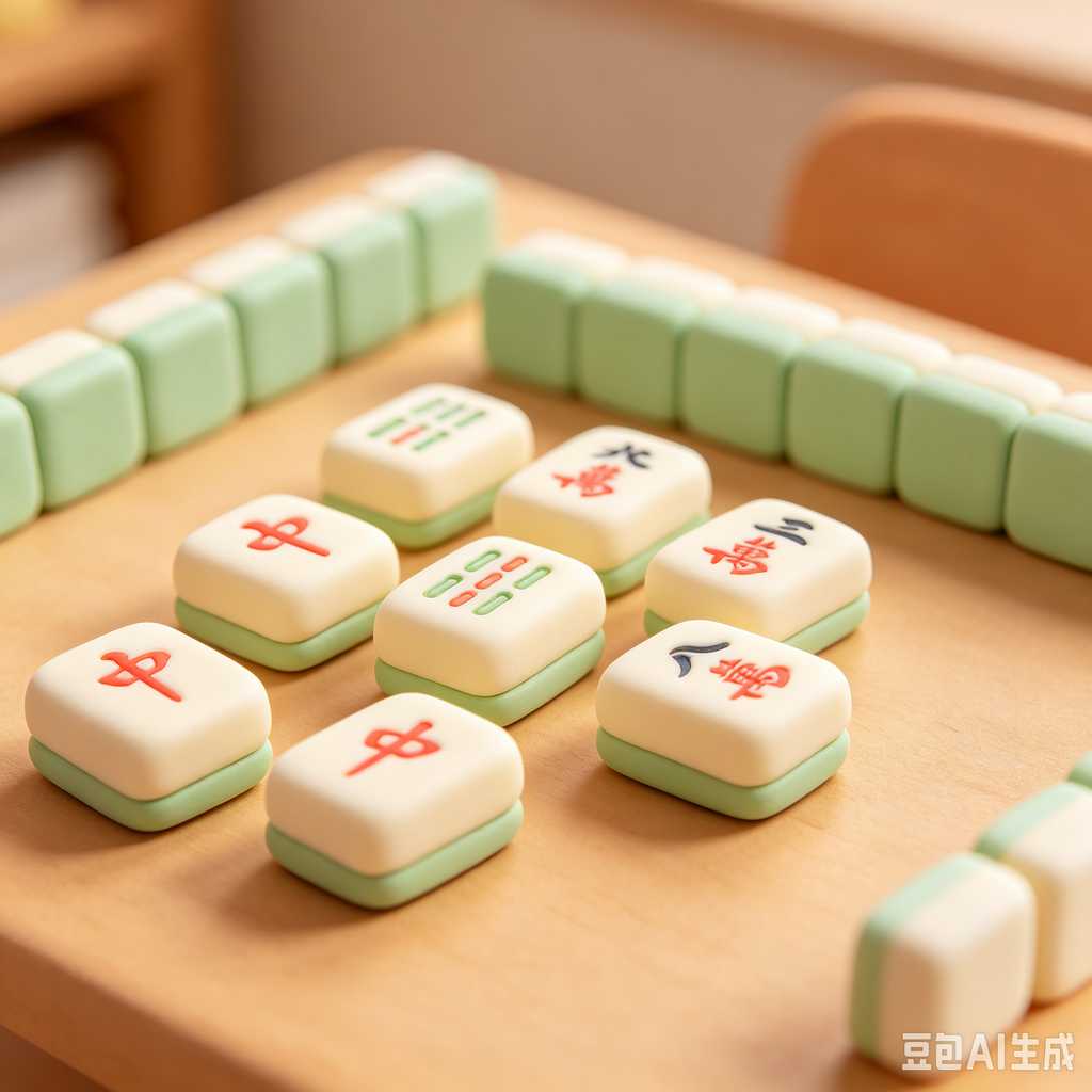 water resistant print mahjong tiles